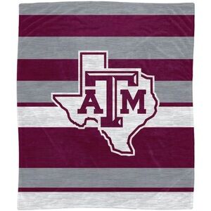 Texas A&M Aggie Flannel Fleece Throw Blanket 50x60” New in Package